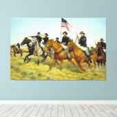 プレーリードッグクリークの戦い(ラルフ・ハインツ) キャンバスプリント (インサイチュ (ウッドフロア))