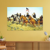 プレーリードッグクリークの戦い(ラルフ・ハインツ) キャンバスプリント (インサイチュ (リビング))