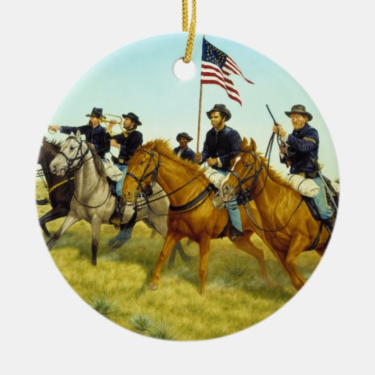 プレーリードッグクリークの戦い(ラルフ・ハインツ) セラミックオーナメント (正面)