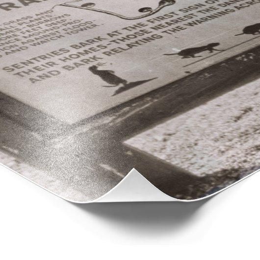 プレーリードッグタウンサウスダコタウィンドケーブレトロ フォトプリント (角)