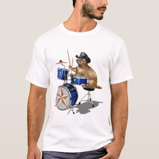 プレーリードッグドラマー Tシャツ (正面)