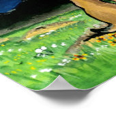 プレーリードッグ家族と月のポスター海軍の夜 ポスター (角)