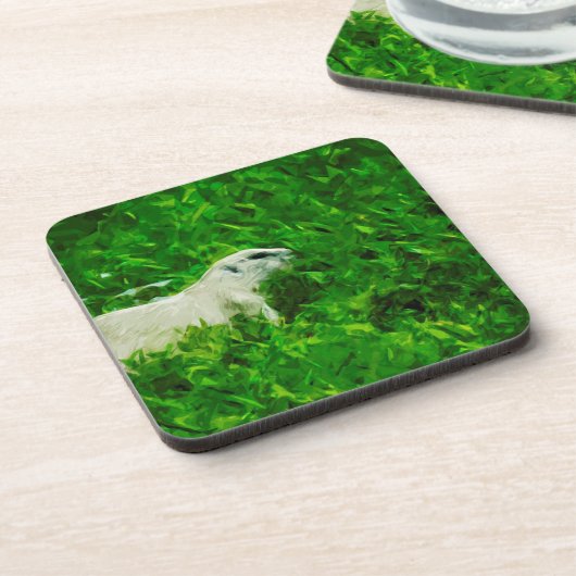 プレーリードッグ抽象芸術印象主義 コースター (左側)