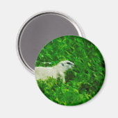 プレーリードッグ抽象芸術印象主義 マグネット (正面/裏面)