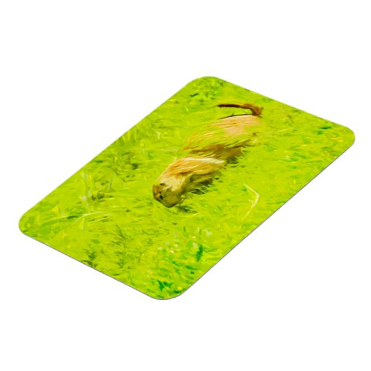 プレーリードッグ抽象芸術印象主義 マグネット (左側)