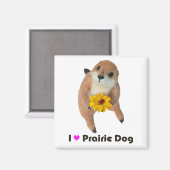 プレーリードッグ詰まった玩具 マグネット (正面/裏面)