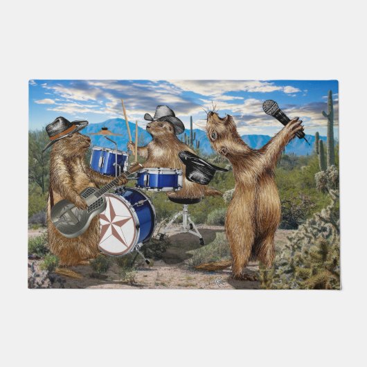 プレーリードッグ ドアマット (正面)