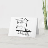 プレーリーハウスノートカード – WearYourSmile サンキューカード (正面)
