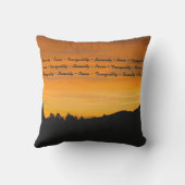 プレーリーヒルズアットサンセット写真 クッション (裏面)