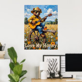 プレーリーピックン:クマのホイールトップ曲 ポスター (ホームオフィス)