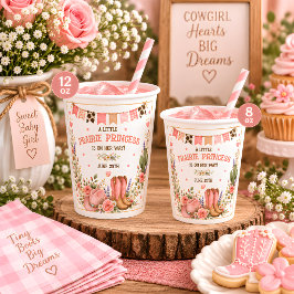 プレーリープリンセス ウエスタンベビーシャワー 紙コップ