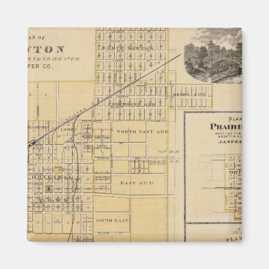 プレーリー市ニュートンの計画 マグネット (正面)