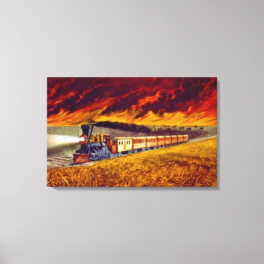 プレーリー火災1872 キャンバスプリント (正面)