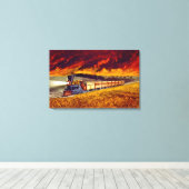 プレーリー火災1872 キャンバスプリント (インサイチュ (ウッドフロア))