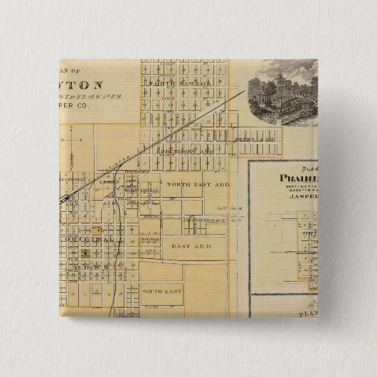 プレーリー·シティ·ニュートン計画 缶バッジ (正面)