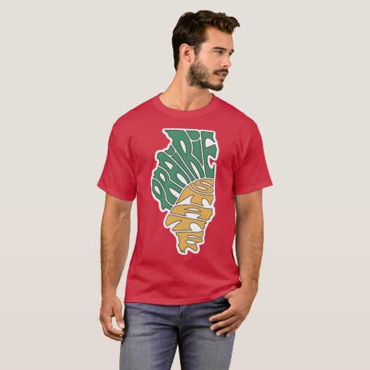 プレーリー・ステート イリノイ州 Tシャツ (正面フル)