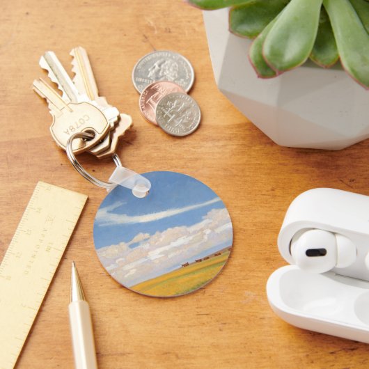 プレーリーAfter Storm by Maynard Dixon,ヴィンテージ・アート キーホルダー (デスク)