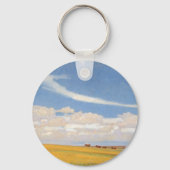 プレーリーAfter Storm by Maynard Dixon,ヴィンテージ・アート キーホルダー (裏面)