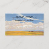 プレーリーAfter Storm by Maynard Dixon,ヴィンテージ・アート 名刺 (裏面)