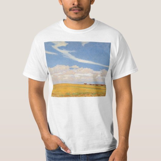 プレーリーAfter Storm by Maynard Dixon,ヴィンテージ・アート Tシャツ (正面)