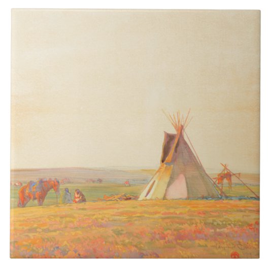 プレーリ夕べバイメイナード・ディクソン タイル (正面)