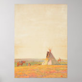 プレーリ夕べバイメイナード・ディクソン ポスター (正面)