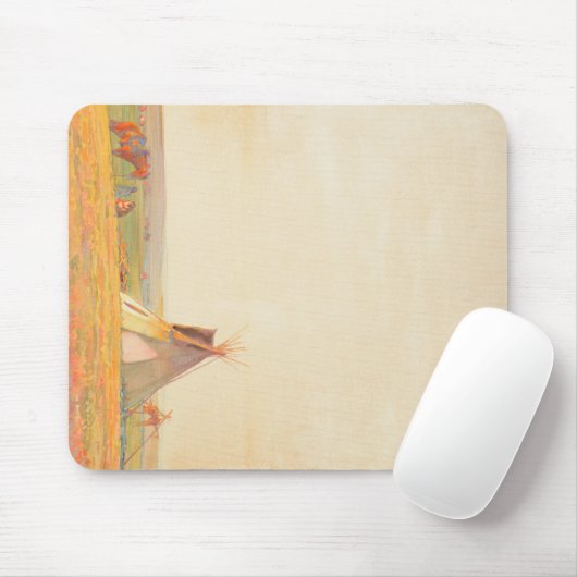 プレーリ夕べ、1919年メイナード・ディクソン マウスパッド (マウス)