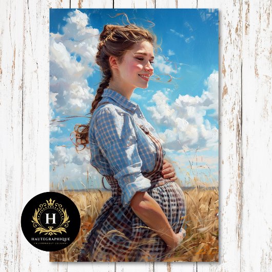 プレーリ妊婦のカントリーウェスタン素朴 薄葉紙