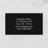 プレーリ威厳のあるバイソン – ワイルドアンドフリー 名刺 (裏面)