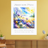 プレーリ感動的ーの夏 キャンバスプリント (インサイチュ (リビング))
