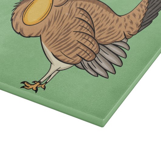 プレーリ素晴らしーチキン漫画イラストレーション カッティングボード (角)