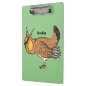 プレーリ素晴らしーチキン漫画イラストレーション クリップボード (左)