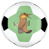 プレーリ素晴らしーチキン漫画イラストレーション サッカーボール (回転)