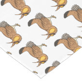 プレーリ素晴らしーチキン漫画イラストレーション ショートテーブルランナー (コーナー)