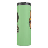 プレーリ素晴らしーチキン漫画イラストレーション タンブラー (裏面)