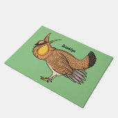 プレーリ素晴らしーチキン漫画イラストレーション ドアマット (アングル)