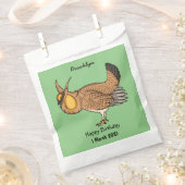 プレーリ素晴らしーチキン漫画イラストレーション フェイバーバッグ (クリップ留めされた状態)