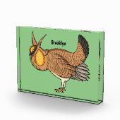 プレーリ素晴らしーチキン漫画イラストレーション フォトブロック (右)