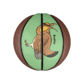 プレーリ素晴らしーチキン漫画イラストレーション ミニバスケットボール (縦)