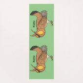 プレーリ素晴らしーチキン漫画イラストレーション ヨガマット (裏面)