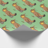 プレーリ素晴らしーチキン漫画イラストレーション ラッピングペーパー (角)