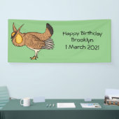 プレーリ素晴らしーチキン漫画イラストレーション 横断幕 (トレードショー)