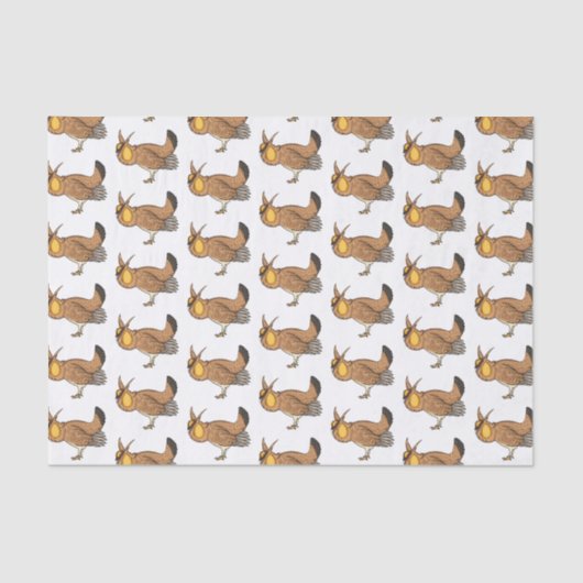 プレーリ素晴らしーチキン漫画イラストレーション 薄葉紙 (正面)