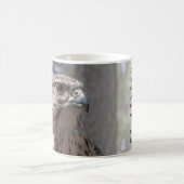 プレーリ《鳥》ハヤブサ詩篇92:5 KJV コーヒーマグカップ (中央)