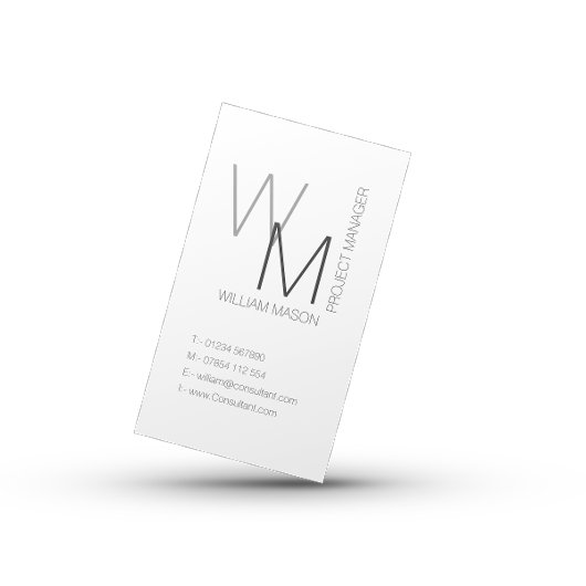 プレーンおよびシンプルプロフェッショナルホワイトQRコードカード 名刺