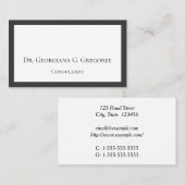 プレーンおよびミニマルプロフェッショナル名刺 名刺 (正面/裏面)