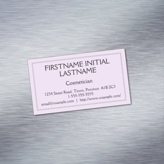 プレーンおよび伝統的美容師名刺 マグネット名刺 (インサイチュ)