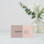 プレーンお洒落カラーエレガントプロフェッショナルモダン 名刺 (スタンド正面)