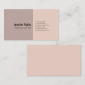 プレーンお洒落カラーエレガントプロフェッショナルモダン 名刺 (正面/裏面)