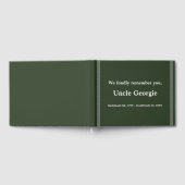 プレーンで立派な悔やみや弔慰ゲストブック ゲストブック (全面)